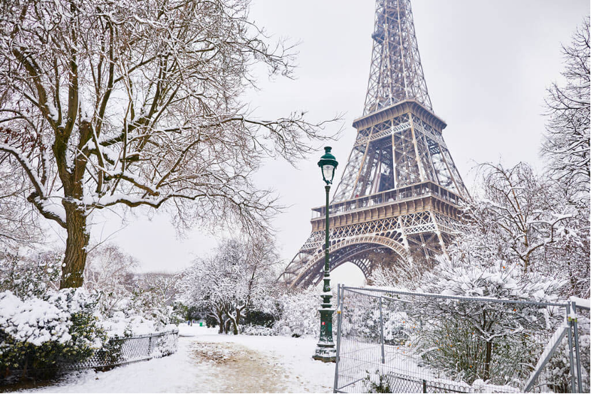 Eiffel Tower in Winter