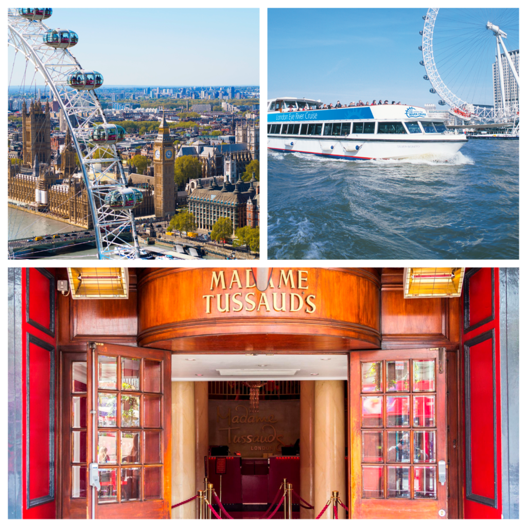 London Eye + Thames River Cruise + Madame Tussauds