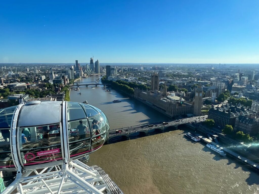 London Eye Top view