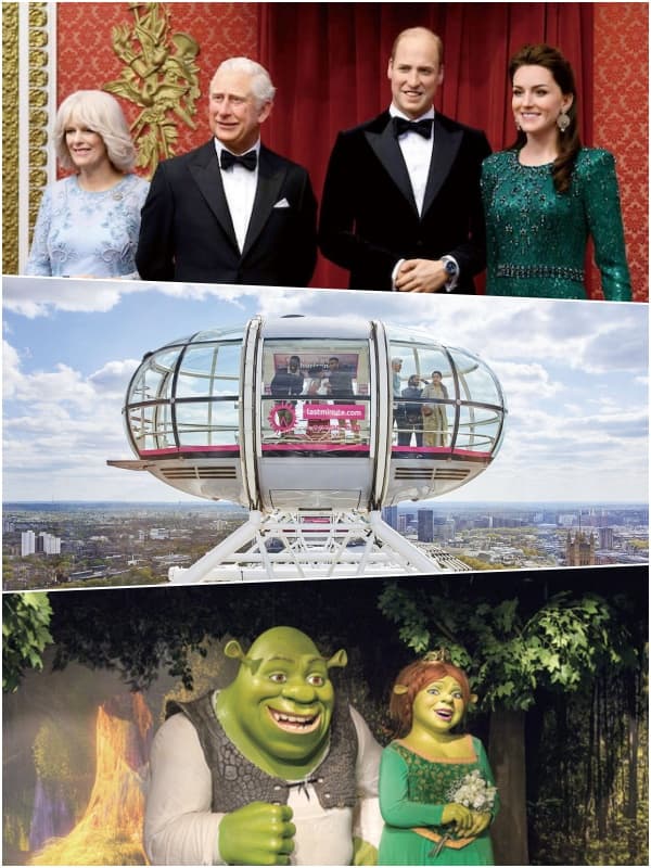 Oeil de Londres + Madame Tussauds + Shrek 600x800