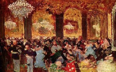 3. Dinner at the Ball (1879), Edgar Degas.