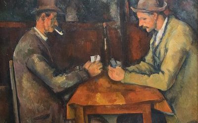 6. The Card players (1890-1895), Paul Cézanne.